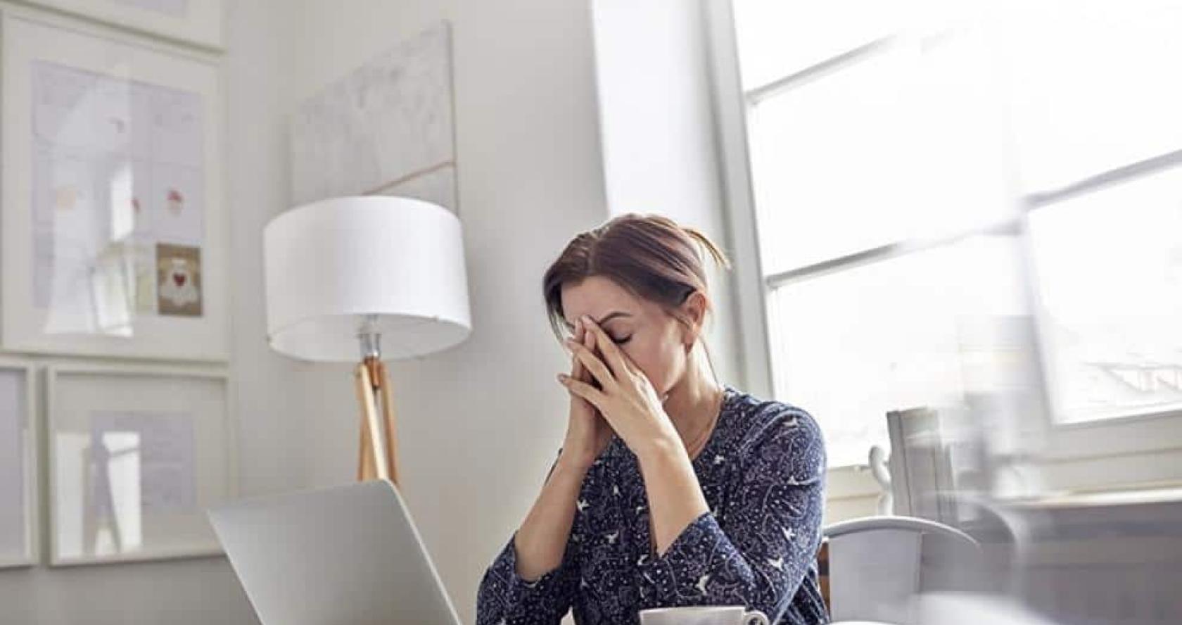 Stressed woman