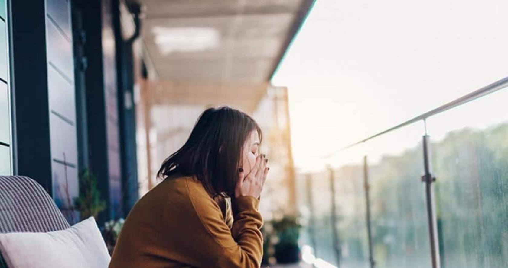 Anxious woman